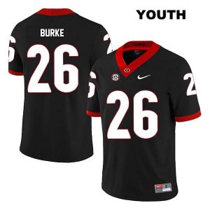 Youth Georgia Bulldogs NCAA #26 Patrick Burke Nike Stitched Black Legend Authentic College Football Jersey BQM4654DW